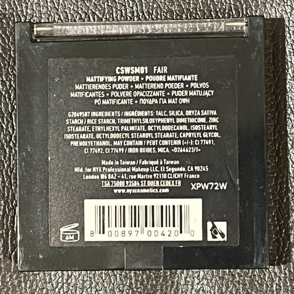 NEW NYX Can't Stop Won't Stop Mattifying Pressed Powder, FAIR - Picture 5 of 6